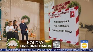 Greeting card grammar tips