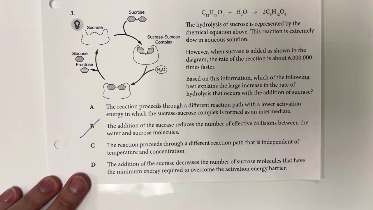 AP Chemistry Unit 5.11 Practice Problems - Catalysis