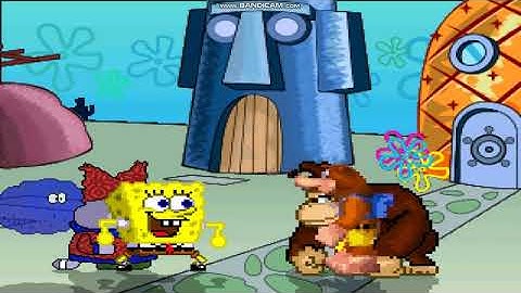 [MUGEN] Spongebob, Chowder And Kimchi vs Banjo Kazooie, Donkey Kong (CodyTheFlap