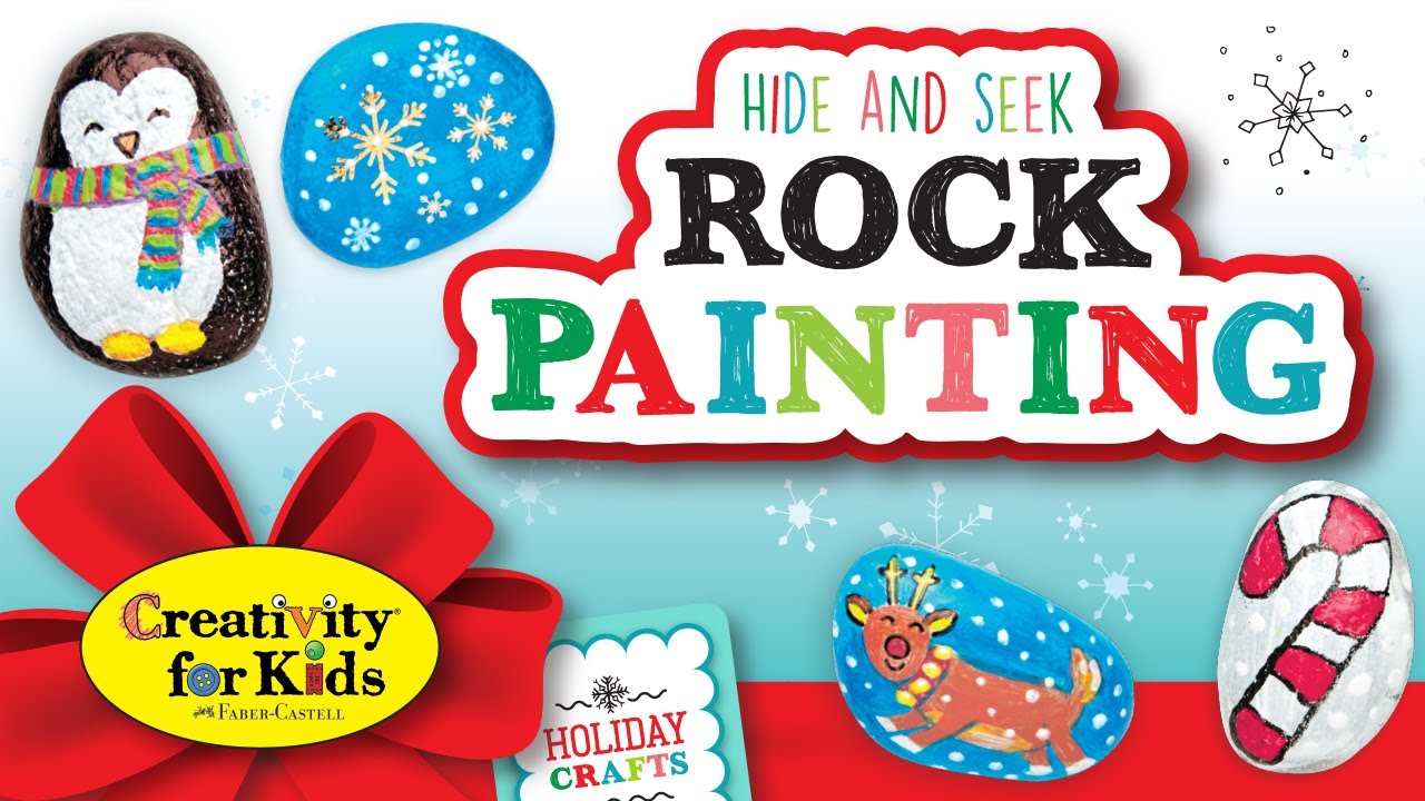 Holiday Craft Kit for Kids: Holiday Hide and Seek Rock Painting –  Faber-Castell USA