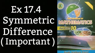 Class 10 Ex 17.4 Symmetric difference A ∆ B | important | @asanmath