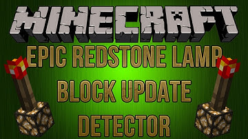Minecraft Redstone: Epic Lamp Block Update Detector (for Blaqmail)