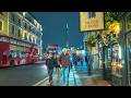 London Night Walk 🇬🇧 City of Westminster Walking Tour 2025 | 4K HDR