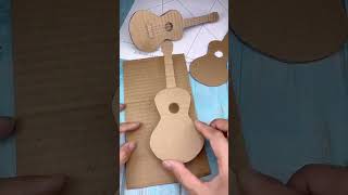 Diy Cardboard स Guitar बनय Handcraft Kids Learning Diy