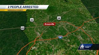 2 arrested after pursuit ends in crash in Greenville, police say