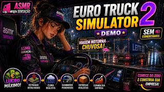 VIAGEM NOTURNA CHUVOSA ENTREGANDO LEITE! 🌧️🚛 Euro Truck Simulator 2 #1 (Sem Comentários) screenshot 4