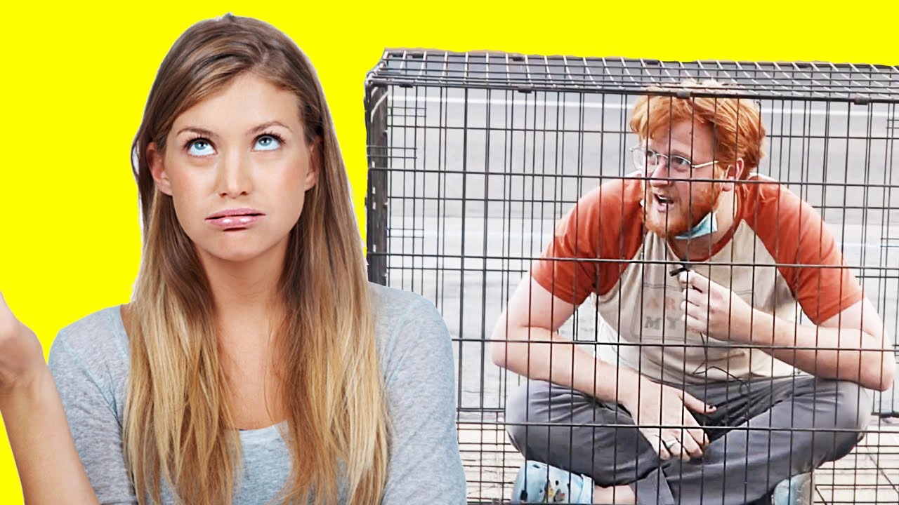 Stuck in a Cage on Hollywood Blvd - YouTube