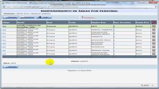 ASIGNAR ÁREAS A LOS DOCENTES Y HORARIO SIAGIE 3.5