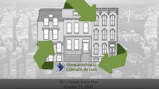 Stewardship for Climate Action (Session 2): DC’s Building Sector Climate Action Plan