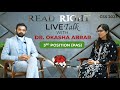 Live talk with Okasha Abrar PAS 3rd position in CSS 2023
