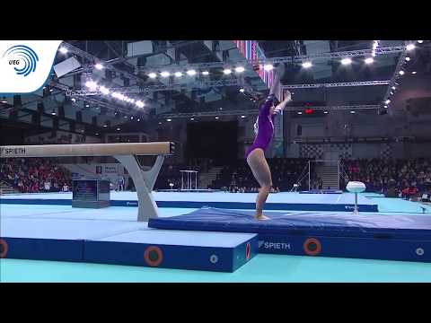 Pauline SCHAEFER (GER) - 2019 Artistic Gymnastics Europeans, beam final