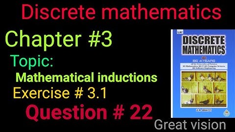 Discrete mathematics by zr bhatti chapter 3 Exercise 3.1 . Question no 22. |Great vision|