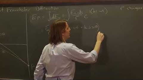 Diffraction 4 - The Integral