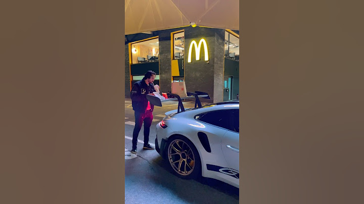 Quién dice que un GT3 RS no es práctico!🍟😋 #porsche #gt3rs