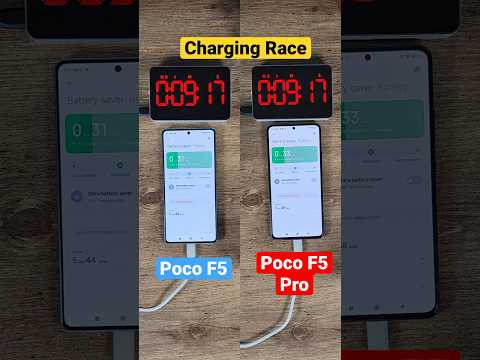 Poco F5 vs F5 Pro charging race!