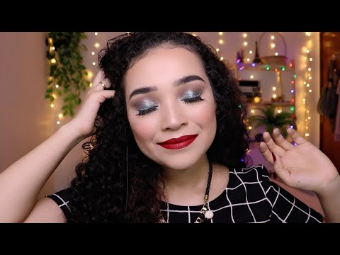 (ASMR) FAZENDO MAQUIAGEM DE NATAL 🎄💝
