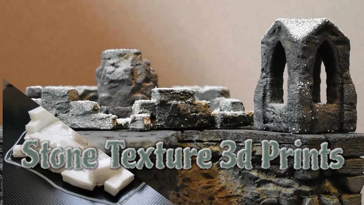 Texture 3d Prints With Stone - YouTube