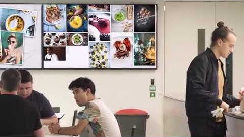 Digital Signage Page Scroll app on ScreenCloud