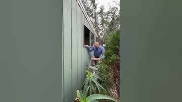 Window Install in shed - Timelapse