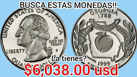 ¿Qué monedas de 25 centavos valen un dólar?