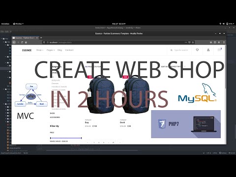 Create WEB SHOP  using PHP (MySQL, MVC, Twig)  *e-commerce website*