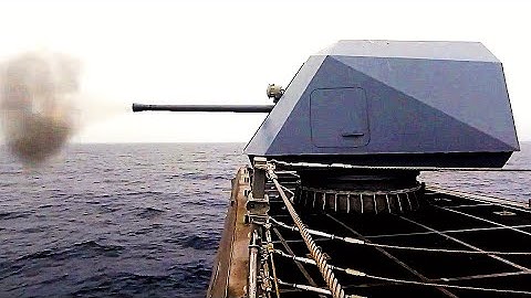 MK 110 MOD 0 57mm Gun Weapon System Live Fire Training Exercise (Pacific Ocean)