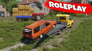 KÖYDEKİ KARTALI ÇEKTİK / ROLEPLAY TADINDA / Farming Simulator 22 ( FS22 )