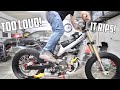 CRF450 FLAT TRACKER/SUPERMOTO BUILD FIRST START! FINAL ASSEMBLY