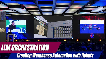 Warehouse Automation Scenario: AI Orchestration, Drone Scanning and 3D Simulation