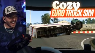 jesus take the wheel // cozy euro truck simulator