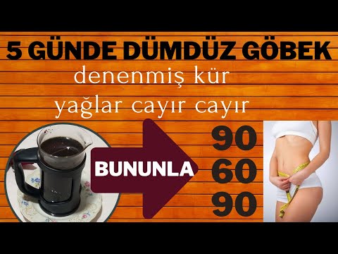 İŞTAH KESEN TOK TUTAN KÜR 90 KİLODAN 60 KİLOYA HIZLICA KİLO VER ve 5 Günde DÜMDÜZ BİR GÖBEK OLSUN