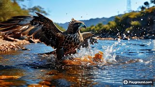 "Splash of Discovery: An Immature Cooper's Hawk's First Backyard Bath"