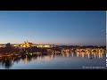 Prague Castle, Charles Bridge, and the Vltava timelapse – sunset