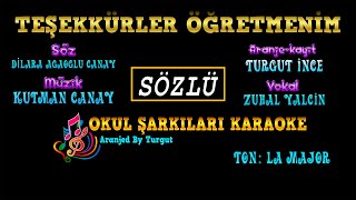 Teşekkürler Öğretmenim (Aranjed By Turgut) SÖZLÜ Resimi