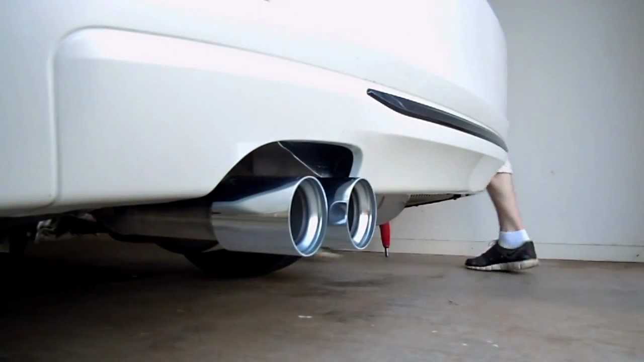 BMW F30 328i M Performance exhaust - Part 1 - YouTube