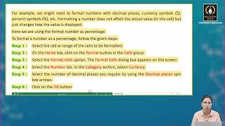 Ch 4 | Vidyasagar | Computer | Class 06 | More On Excel 2016 | For children