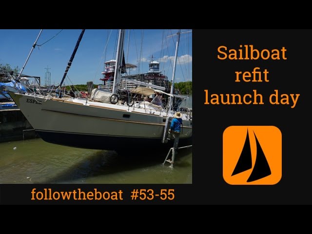 Esper Refit 53-55  –  launch day – drone footage; Dripless seal issues