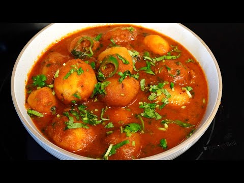 QUICK amp EASY POTATO CURRY WITH A SECRET TASTY INGREDIENT Dum Aloo Recipe Without Onion Garlic