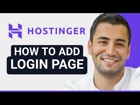 How to Add Login Page in Hostinger Website Builder?