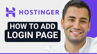 How To Add Login Page In Hostinger Website Builder?