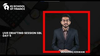 ACCA | SBL | Live Drafting Practice | PSS Specimen 1 | Day 5