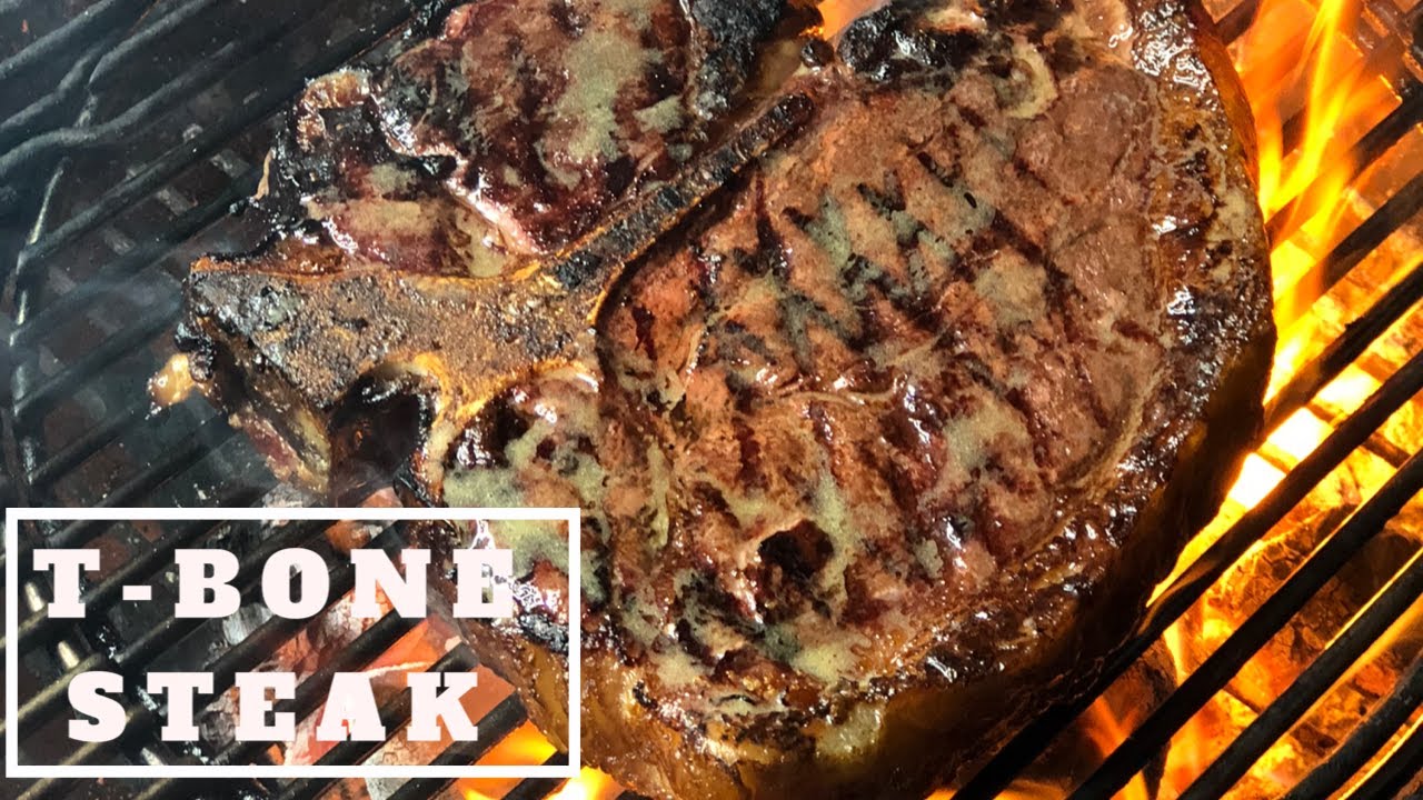 How to barbecue a T - Bone Steak on the Weber Kettle Grill - YouTube