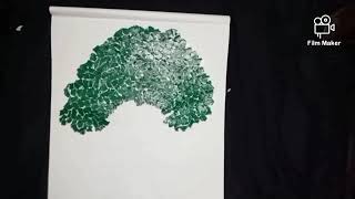 A very simple tree with marble paper. It is called collage screenshot 2