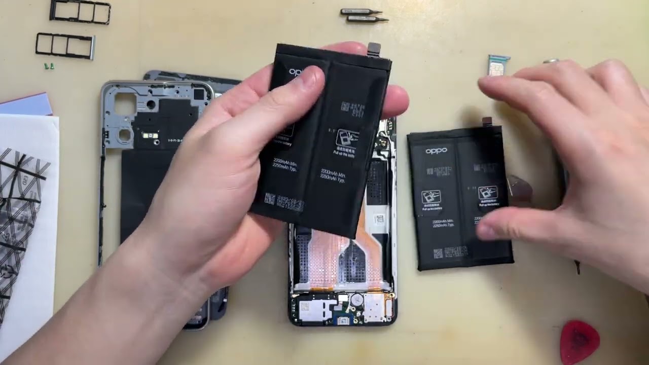 OPPO手機更換電池 Reno8 5G 全新原廠電池  Reno8 5G Reno8teardown 「振江通信 手機維修」