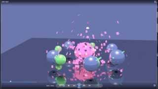 Blender 2.6 Animation - Mirrored Particle Explosion