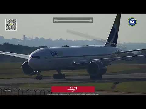 Primeiro pouso do Boeing 777 da One Air no Brasil com Comandante brasileiro