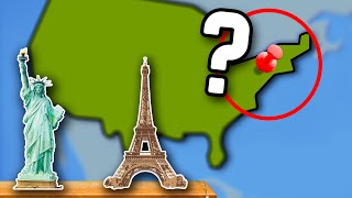 Guess The Famous Building on The Map | Geography Quiz