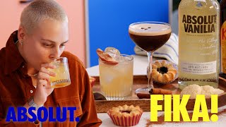 AJ Tries Absolut Vanilia | FIKA TIME! | Absolut Drinks With AJ