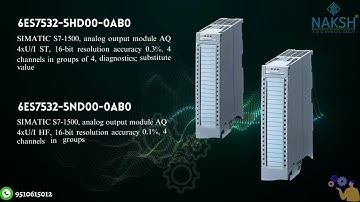 Naksh Technology        SIMATIC S7-1500 Analog output module AQ