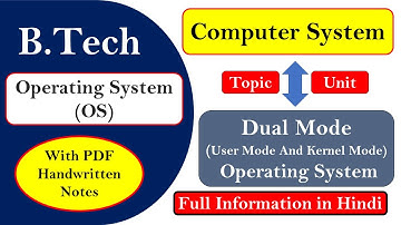 Dual Mode Operations (Kernel Mode & User Mode) |Dual mode Of Operating System